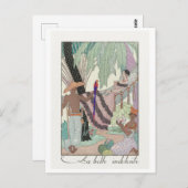 George Barbier, carte postale Art déco (Devant / Derrière)