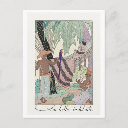 George Barbier, carte postale Art déco (Devant)