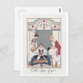 George Barbier, carte postale Art déco (Devant / Derrière)