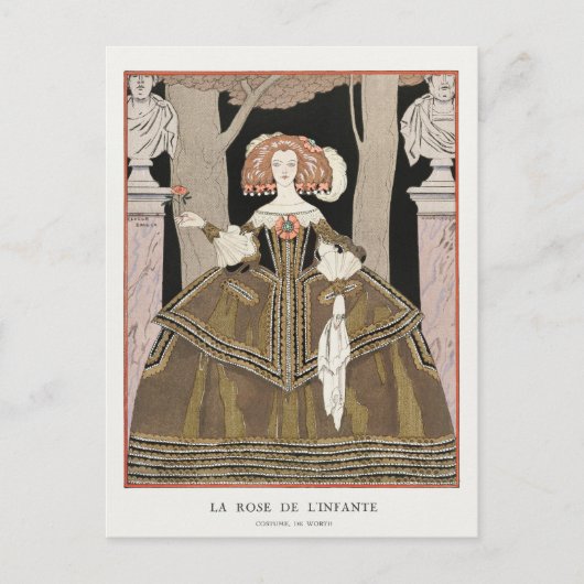George Barbier, carte postale Art déco (Devant)