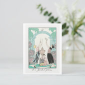 George Barbier, carte postale Art déco (Debout devant)