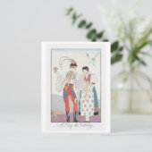 George Barbier, carte postale Art déco (Debout devant)