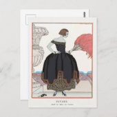 George Barbier, carte postale Art déco (Devant / Derrière)