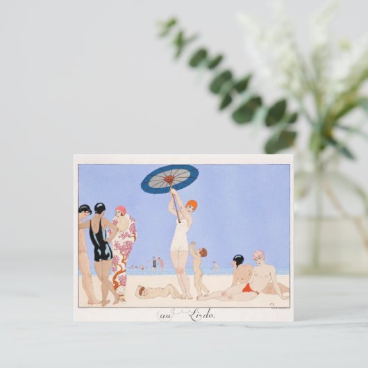 George Barbier, carte postale Art déco (Debout devant)