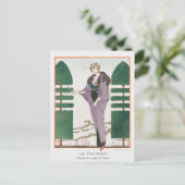 George Barbier, carte postale Art déco (Debout devant)