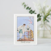 George Barbier, carte postale Art déco (Debout devant)