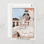 George Barbier, carte postale Art déco (Devant / Derrière)