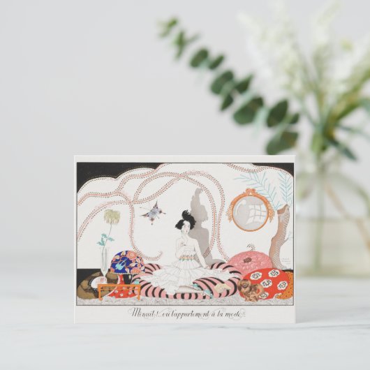 George Barbier, carte postale Art déco (Debout devant)