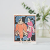 George Barbier, carte postale Art déco (Debout devant)