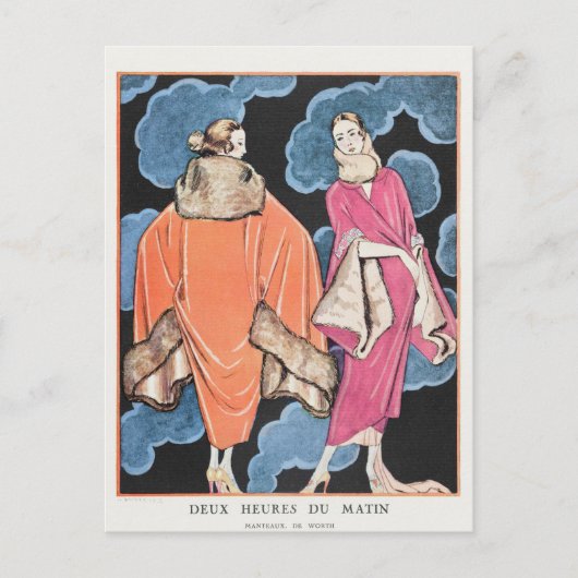 George Barbier, carte postale Art déco (Devant)