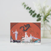 George Barbier, carte postale Art déco (Debout devant)