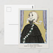George Barbier, carte postale Art déco (Devant / Derrière)
