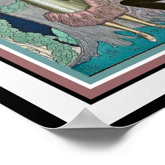 George Barbier "La Proposition" Art Déco Imprimer  (Coin)