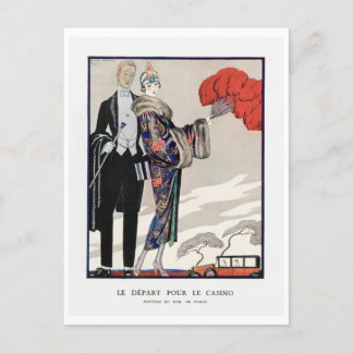 George Barbier Mode Briefkaart