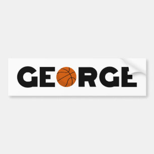 George Basketball Bumpersticker