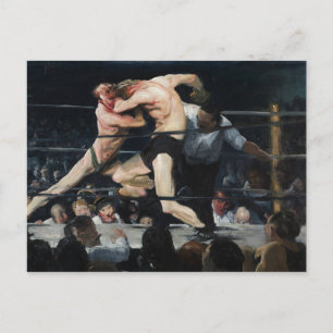 George Bellows Stag in Sharkey's Art van Boxing Briefkaart