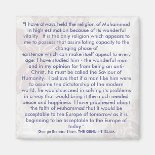 George Bernard Shaw citeert koelkastmagneet Magneet