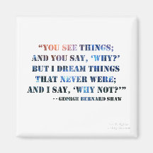 George Bernard Shaw Inspirerend Quote Magnet