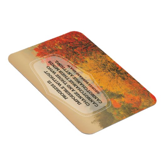 George Bernard Shaw Inspirerend uitspraak "Change" Magneet (Rechterzijde)