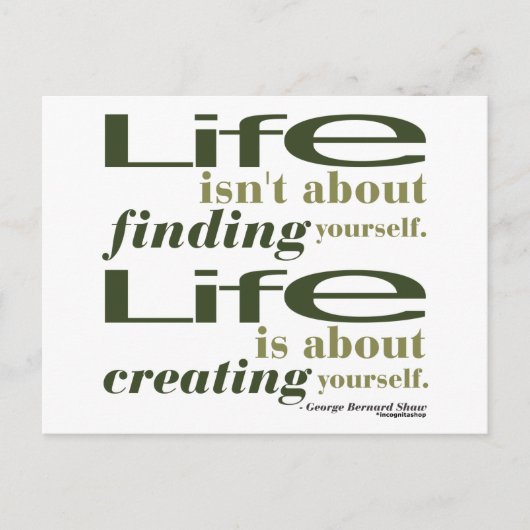 George Bernard Shaw Quote Briefkaart (Voorkant)