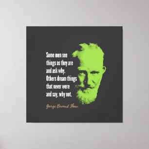 George Bernard Shaw Quote Canvas Afdruk