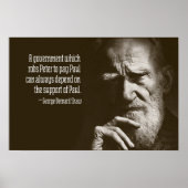 George Bernard Shaw Quote Poster (Voorkant)