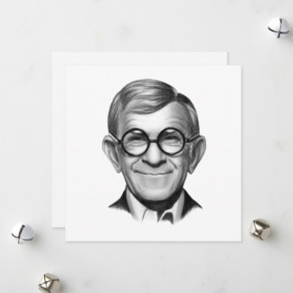 George Burns Feestdagenkaart