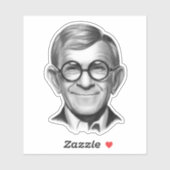 George Burns Sticker (Vel)