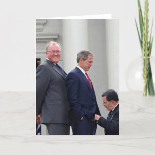 George Bush dankt u wenskaart Kaart