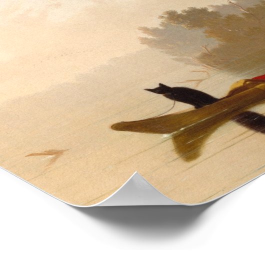 George Caleb Bingham - dalende handelsstromen Poster (Hoek)