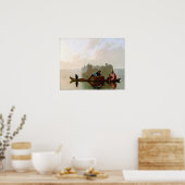 George Caleb Bingham Fur Handelaren dalend Poster (Keuken)