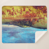 George Catlin Ball-play van de Choctaw Ball Up Sherpa Deken (Voorkant (horizontaal))