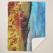 George Catlin Ball-play van de Choctaw Ball Up Sherpa Deken (Voorkant)