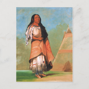 George Catlin, Blackfoot Indiase vrouw Briefkaart