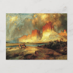 George Catlin - Cliffs of the Upper Colorado Briefkaart