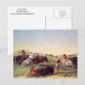 George Catlin - de Jacht van Buffels Briefkaart (Voorkant / Achterkant)