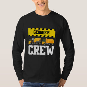 George Construction Crew Custom Dumptruck Dump Tru T-shirt