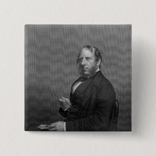 George Cruikshank Esq Vierkante Button 5,1 Cm (Voorkant)