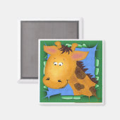 George de Giraffe Magneet (Voorkant / Achterkant)