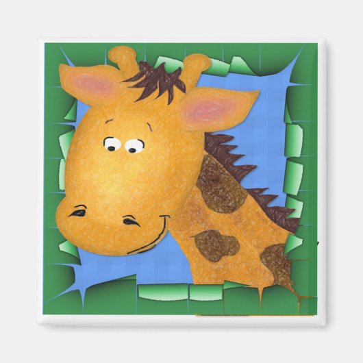 George de Giraffe Magneet (Voorkant)