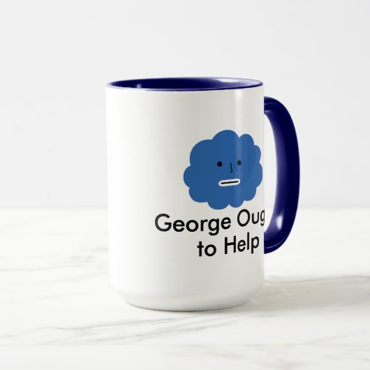 George Devrait Aider Mug (Devant droit)