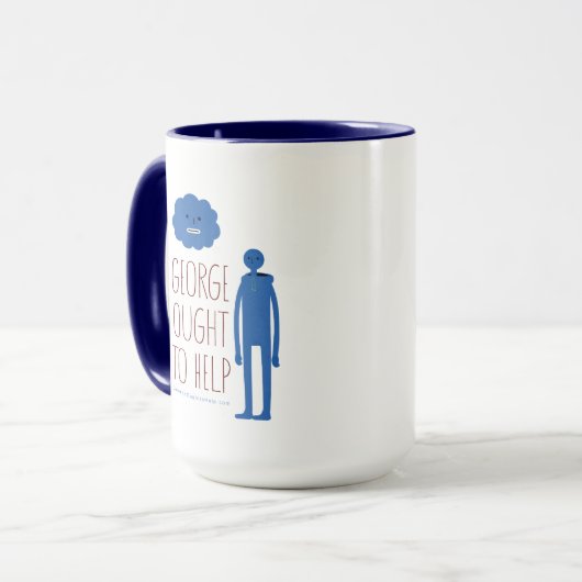 George Devrait Aider Mug (Devant gauche)