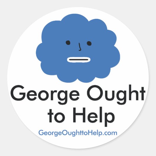 George Devrait Aider Sticker Set (Devant)
