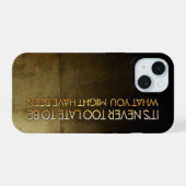 George Eliot Citation inspirante "Jamais trop tard (Verso Horizontal)