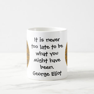 George Eliot Inspirerend Motivatie prijsopgave Koffiemok