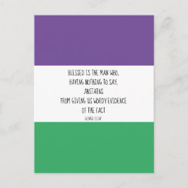 George Eliot Quote Briefkaart