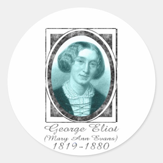 George Eliot Ronde Sticker (Voorkant)