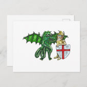 George en de draak briefkaart (Voorkant / Achterkant)