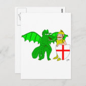George en de Draak Briefkaart (Voorkant / Achterkant)