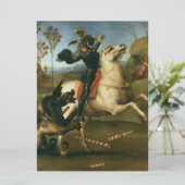 George en de Draak (door Raphael) Kaart (Staand voorkant)